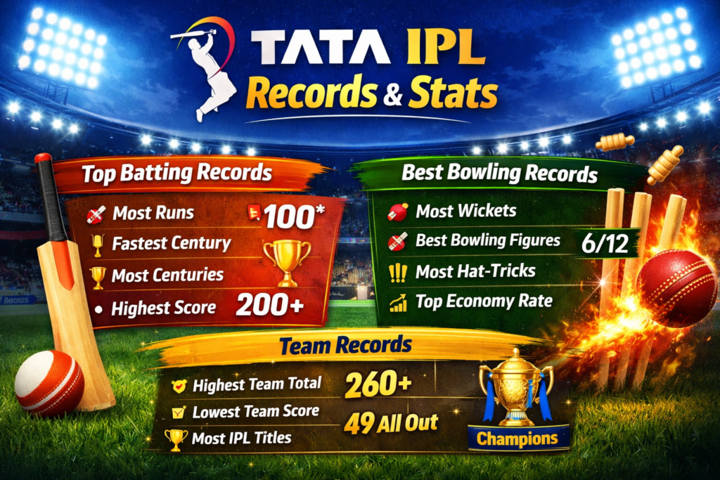 TATA IPL All-Time Records & Statistics You Must Know
