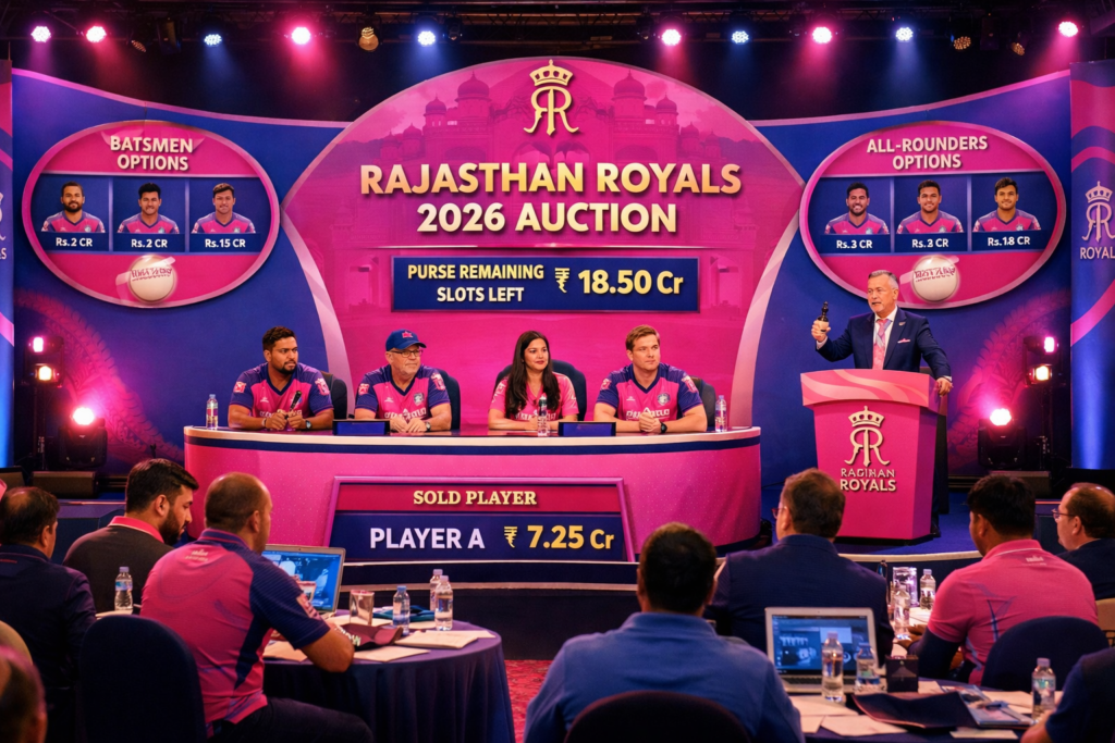 Rajasthan Royals 2026 Auction