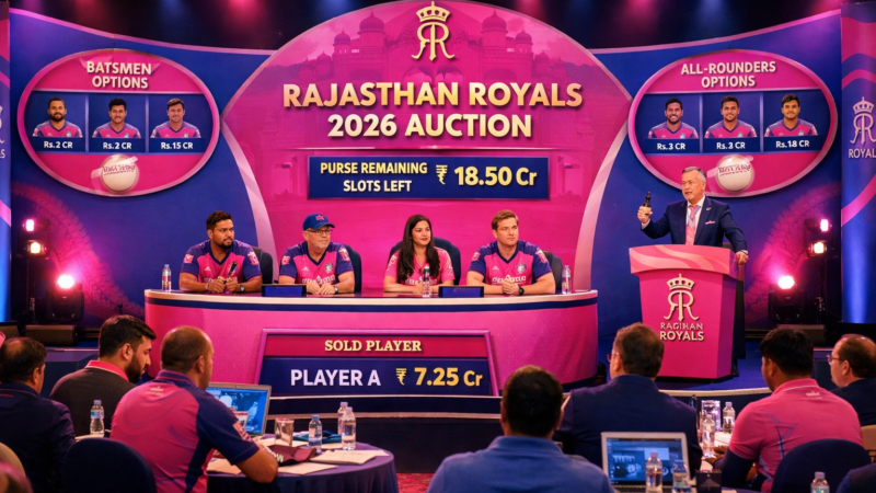 Rajasthan Royals 2026 Auction Review: Winners, Surprises & Missed Opportunities
