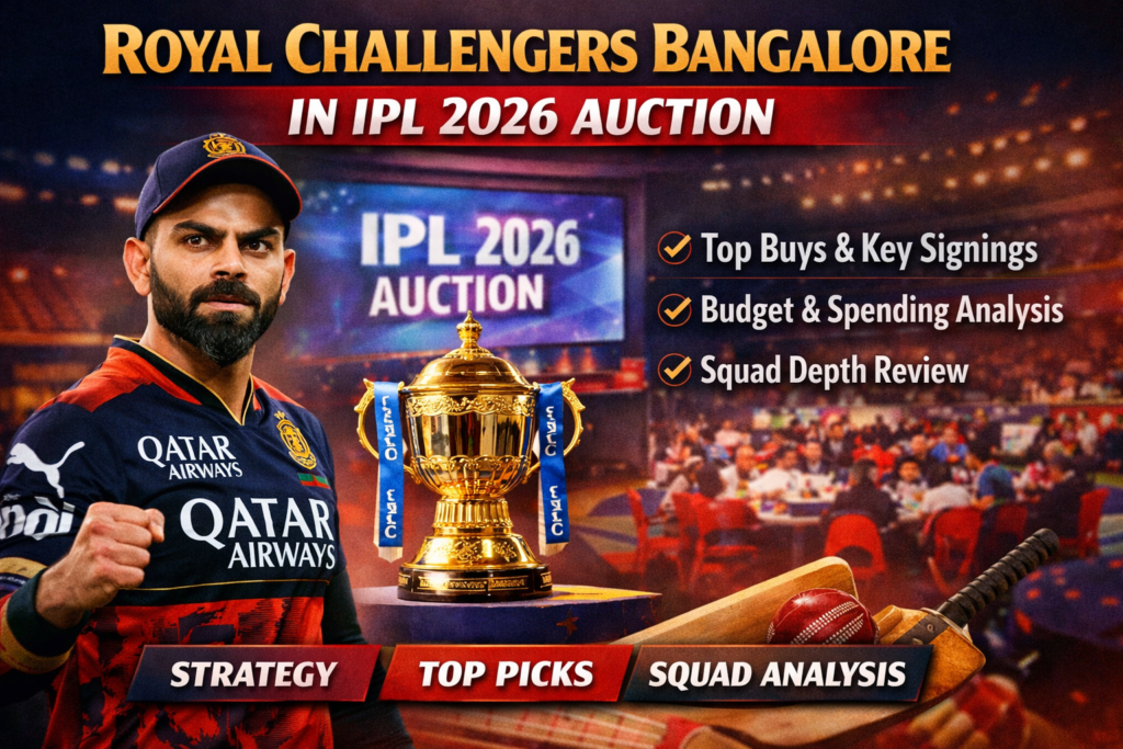 RCB in IPL 2026 Auction