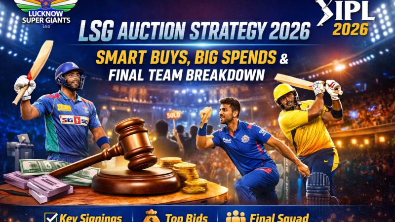 LSG Auction Strategy 2026: Smart Buys, Big Spends & Final Team Breakdown