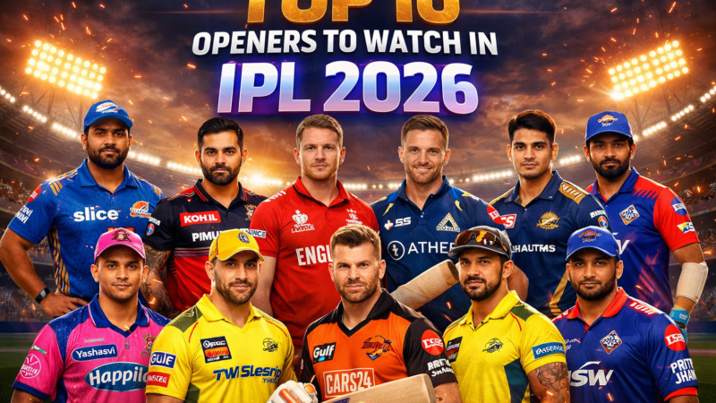 Top 10 Openers to Watch in IPL 2026 – Big Hits & Bigger Impact