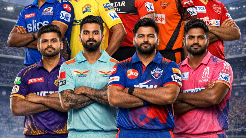 All 10 Captains of IPL 2026 – Leadership, Strategy & Expectations