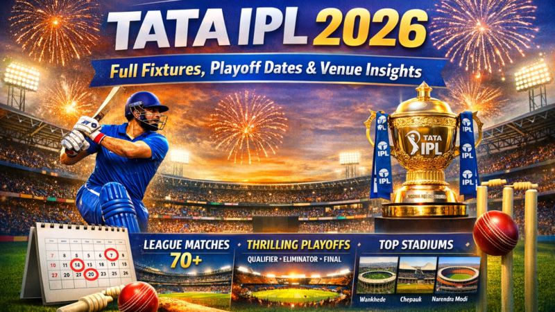 TATA IPL 2026: Full Fixtures, Playoff Dates & Venue Insights