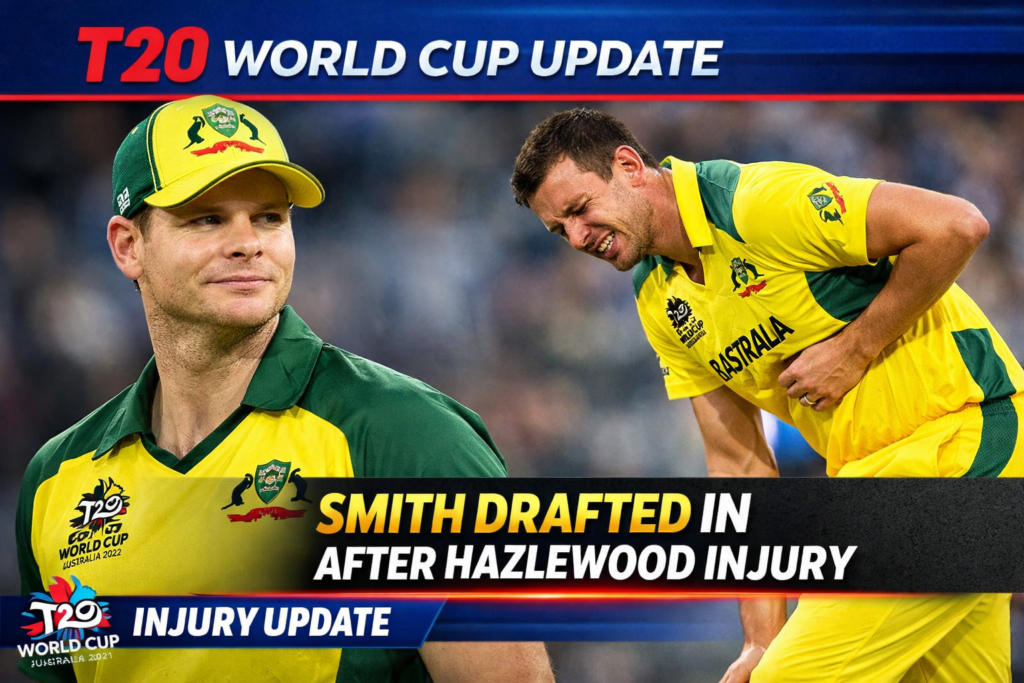 T20 World Cup Update: Smith Drafted In After Hazlewood Injury – Smart Move?