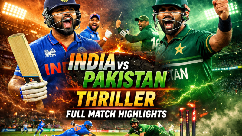 India vs Pakistan Thriller: Full Match Highlights & Turning Points Explained