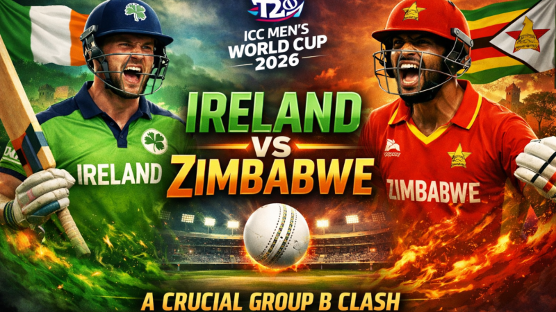 Ireland vs Zimbabwe – A Crucial Group B Clash in the ICC Men’s T20 World Cup 2026