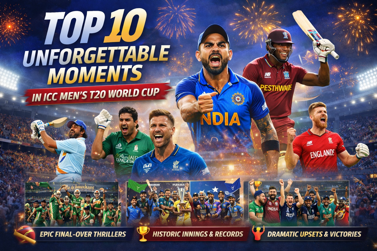 Top 10 Unforgettable Moments in ICC Men’s T20 World Cup History