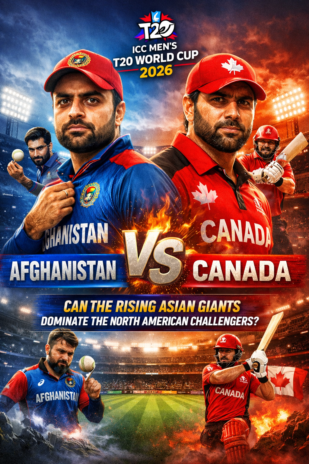 Afghanistan vs Canada: Can the Rising Asian Giants Dominate the North American Challengers?