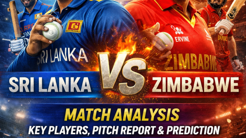 Sri Lanka vs Zimbabwe Match Analysis: Key Players, Pitch Report & Prediction