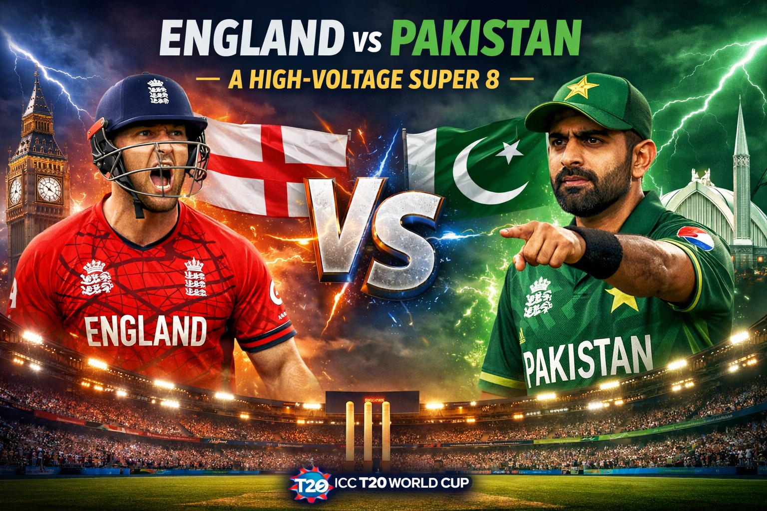 England vs Pakistan: A High-Voltage Super 8 Showdown in the World Cup