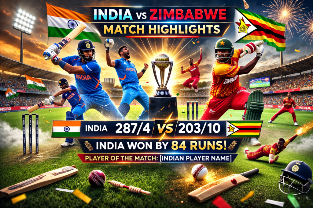 India vs Zimbabwe