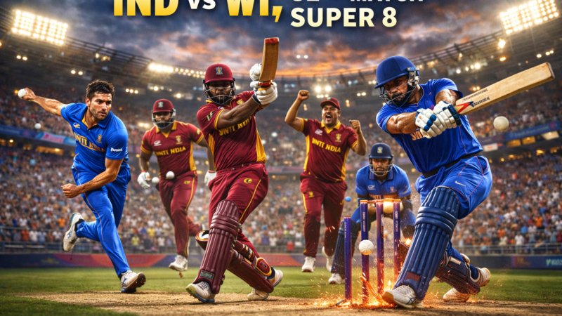 IND vs WI, 52nd Match Super 8: Battle for Semi-Final Momentum