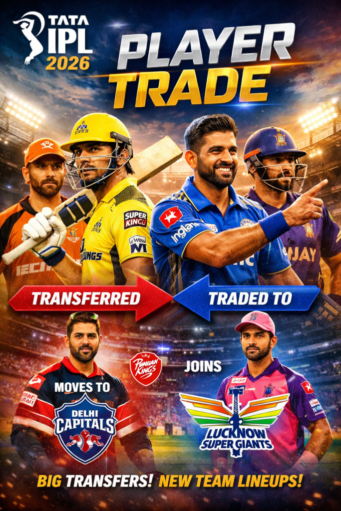 IPL 2026 Player Trade News