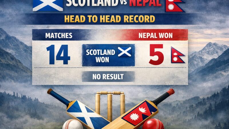 Scotland vs Nepal Head-to-Head Record & Tactical Breakdown – T20 WC 2026