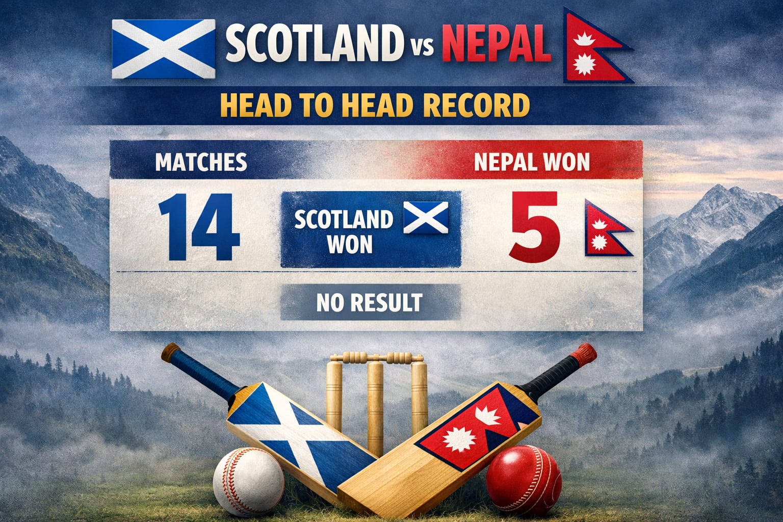 Scotland vs Nepal Head-to-Head Record & Tactical Breakdown – T20 WC 2026