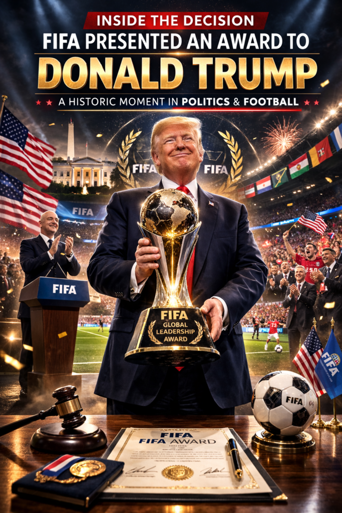 FIFA Presented an Award to Donald Trump