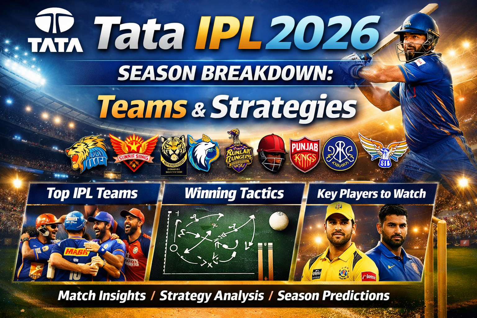 Tata IPL 2026 Season Breakdown: Teams, Strategies & Winning Chances