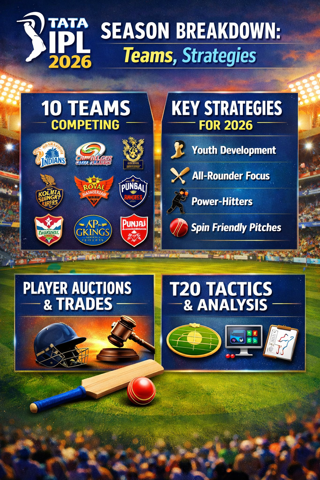 Tata IPL 2026: The Battle for the Trophy – Teams, Stars & Predictions
