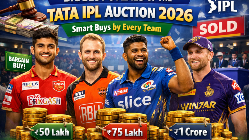 Biggest Steals of the Tata IPL Auction 2026: Smart Buys by Every Team
