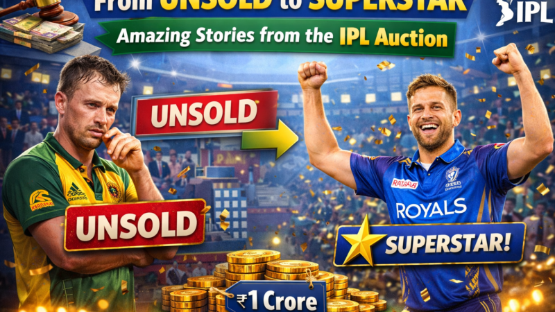 From Unsold to Superstar: Amazing Stories from the IPL Auction