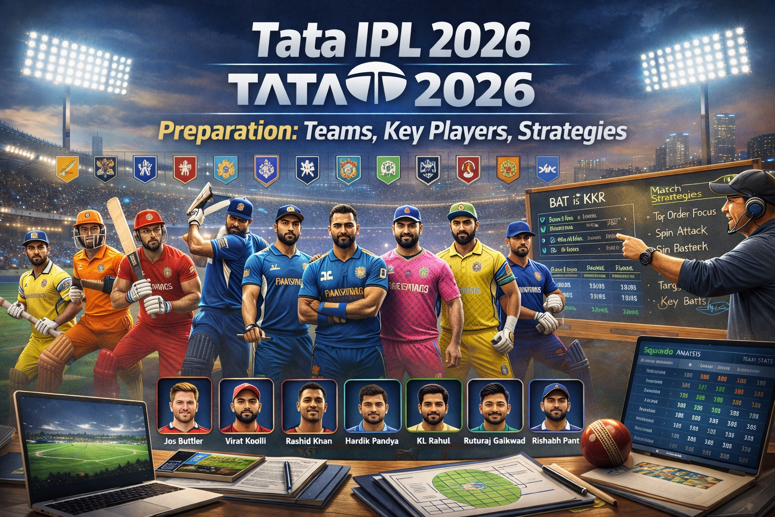 Tata IPL 2026 Preparation: Teams, Key Players, Strategies & Season Predictions