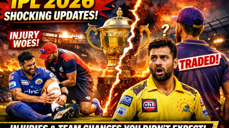 IPL 2026 Shocking Updates: Injuries & Team Changes You Didn’t Expect!