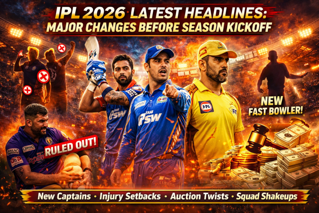 IPL 2026 Latest Headlines