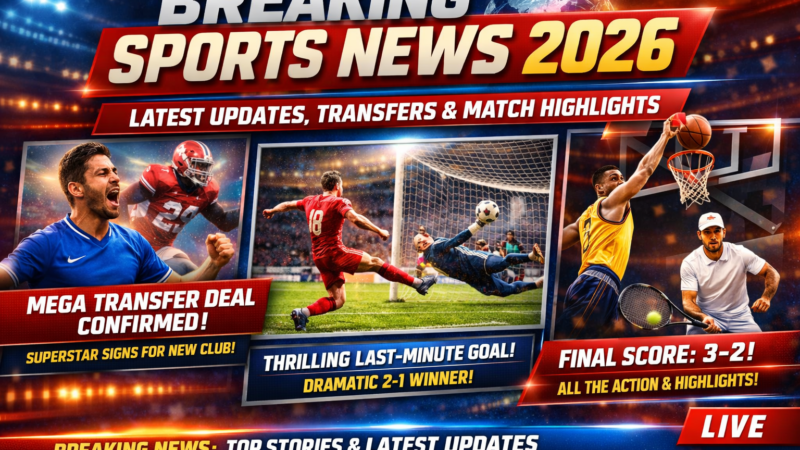 Breaking Sports News 2026: Latest Updates, Transfers & Match Highlights
