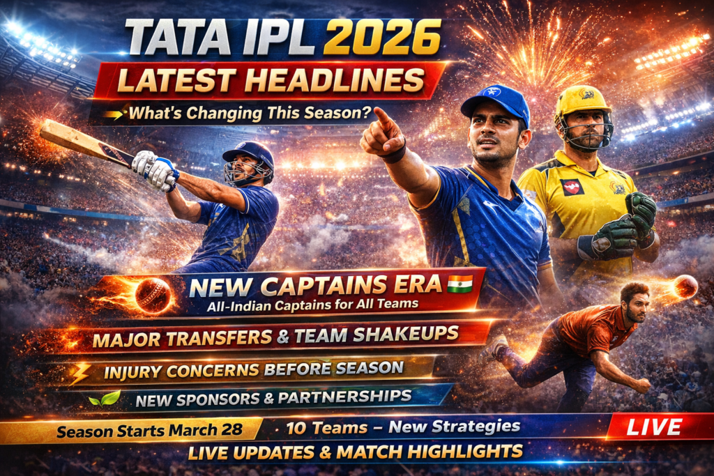 Tata IPL 2026 Latest Headlines