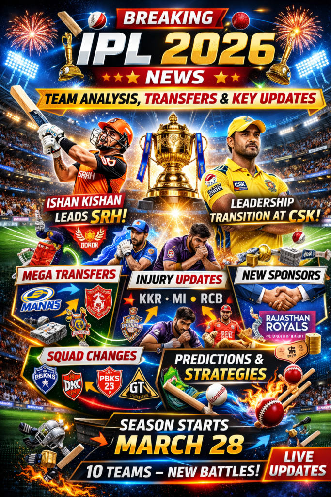 Breaking IPL 2026 News