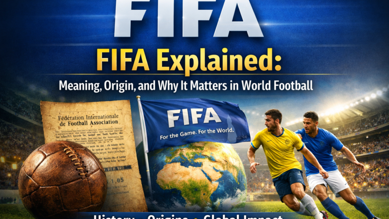 FIFA Explained: Meaning, Origin, and Why It Matters in World Football
