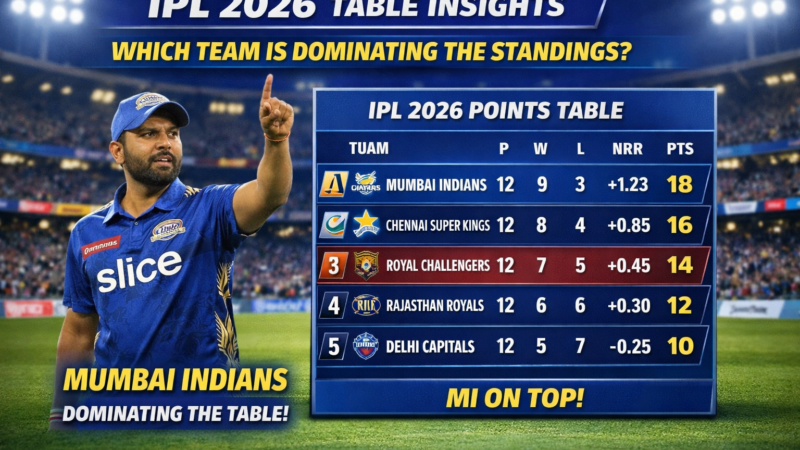 IPL 2026 Table Insights: Which Team is Dominating the Standings?