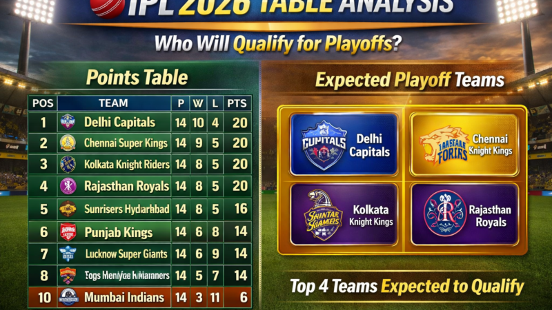 IPL 2026 Table Analysis: Who Will Qualify for Playoffs?