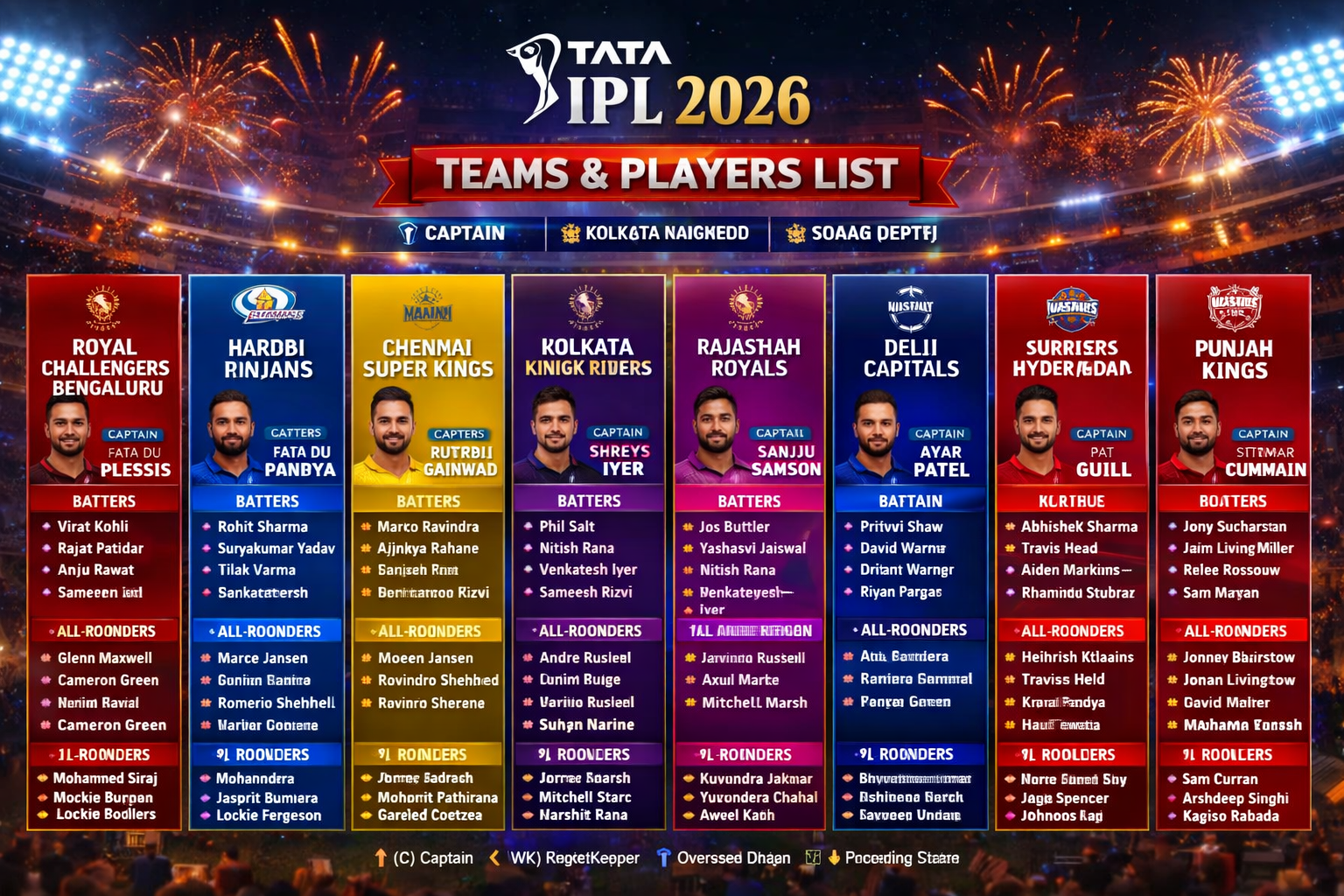 Tata IPL 2026 Teams & Players List: Complete Breakdown You Must Know