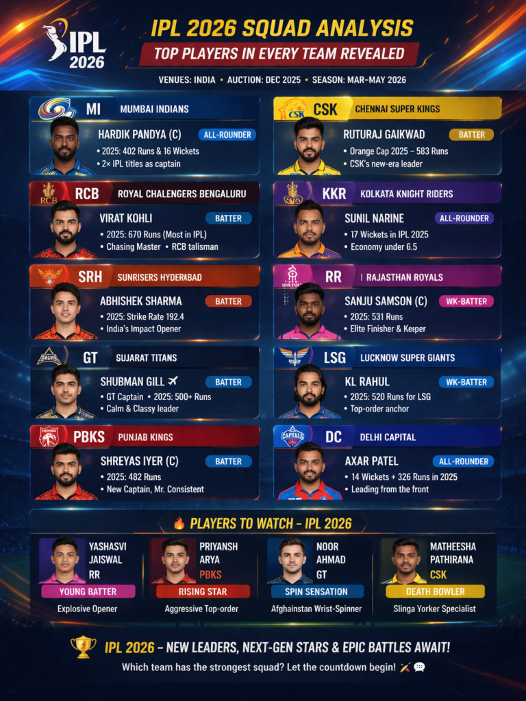 IPL 2026 Squad Analysis