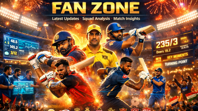 Tata IPL 2026 Fan Zone: Latest Updates, Squad Analysis & Match Insights