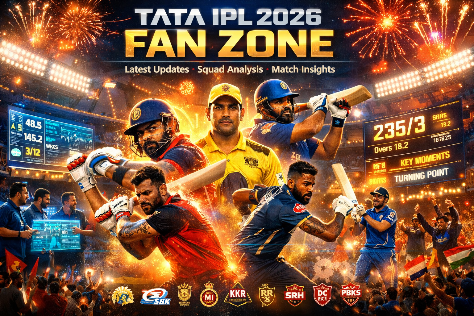 Tata IPL 2026 Fan Zone: Latest Updates, Squad Analysis & Match Insights