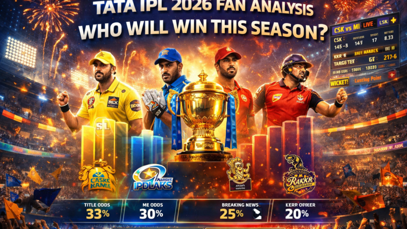 Tata IPL 2026 Fan Analysis: Who Will Win This Season?