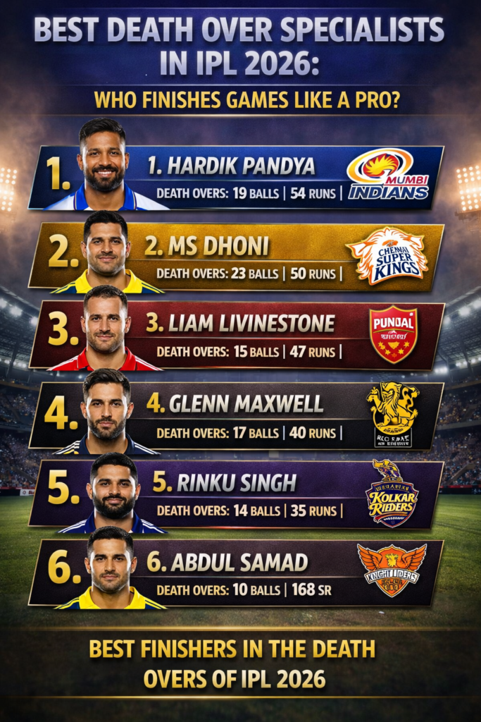 Best Death Over Specialists in IPL 2026