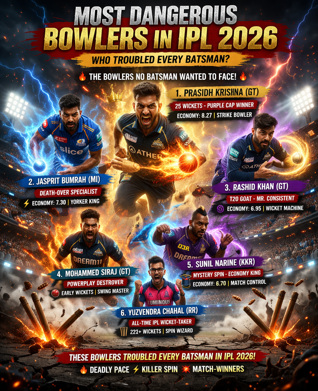 Most Dangerous Bowlers in IPL 2026: Who Troubled Every Batsman?