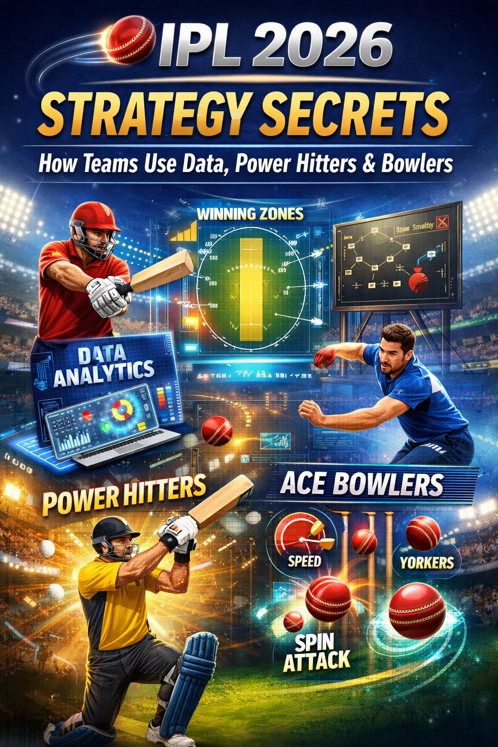 IPL 2026 Strategy Secrets: How Teams Use Data, Power Hitters & Bowlers