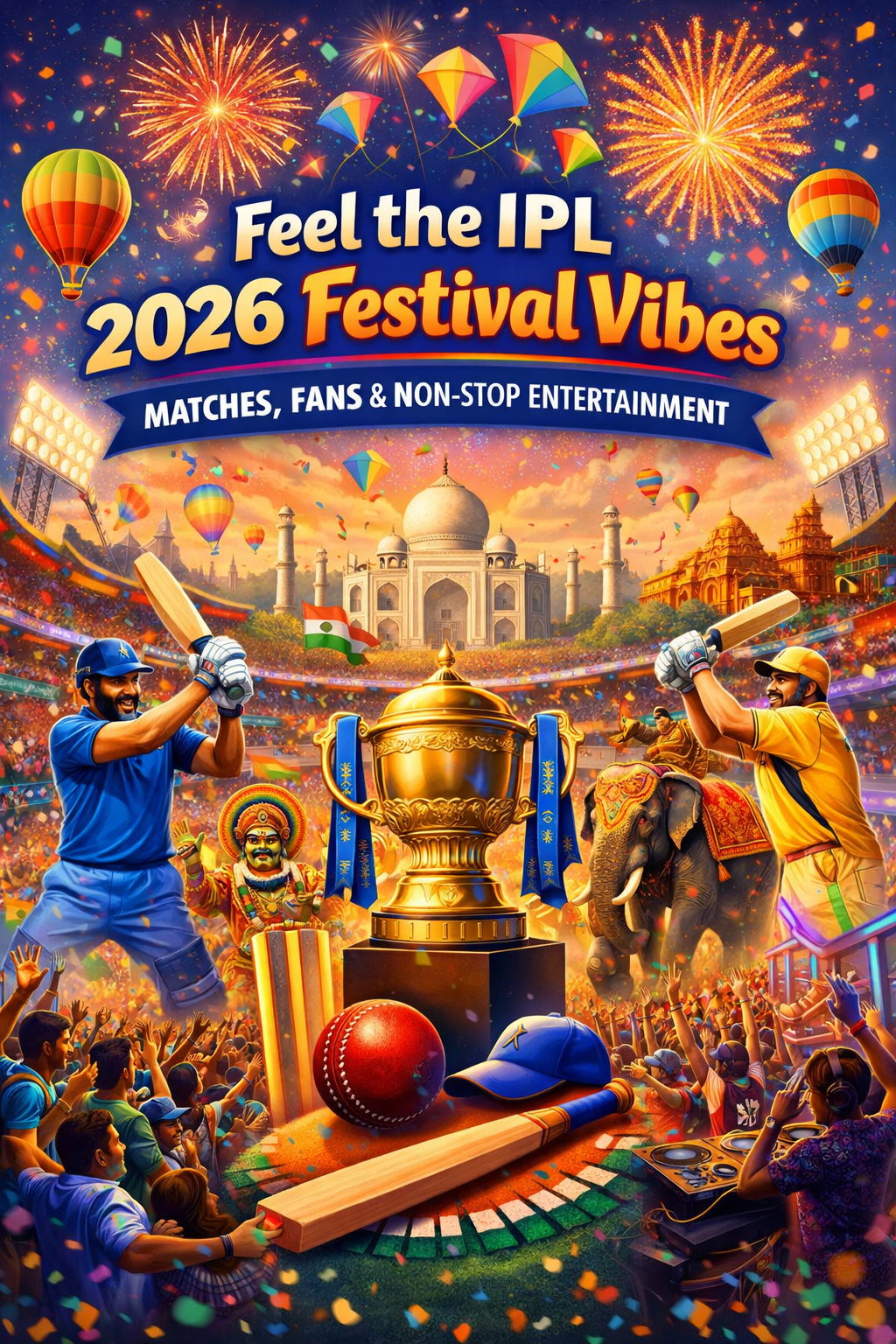 Feel the IPL 2026 Festival Vibes: Matches, Fans & Non-Stop Entertainment