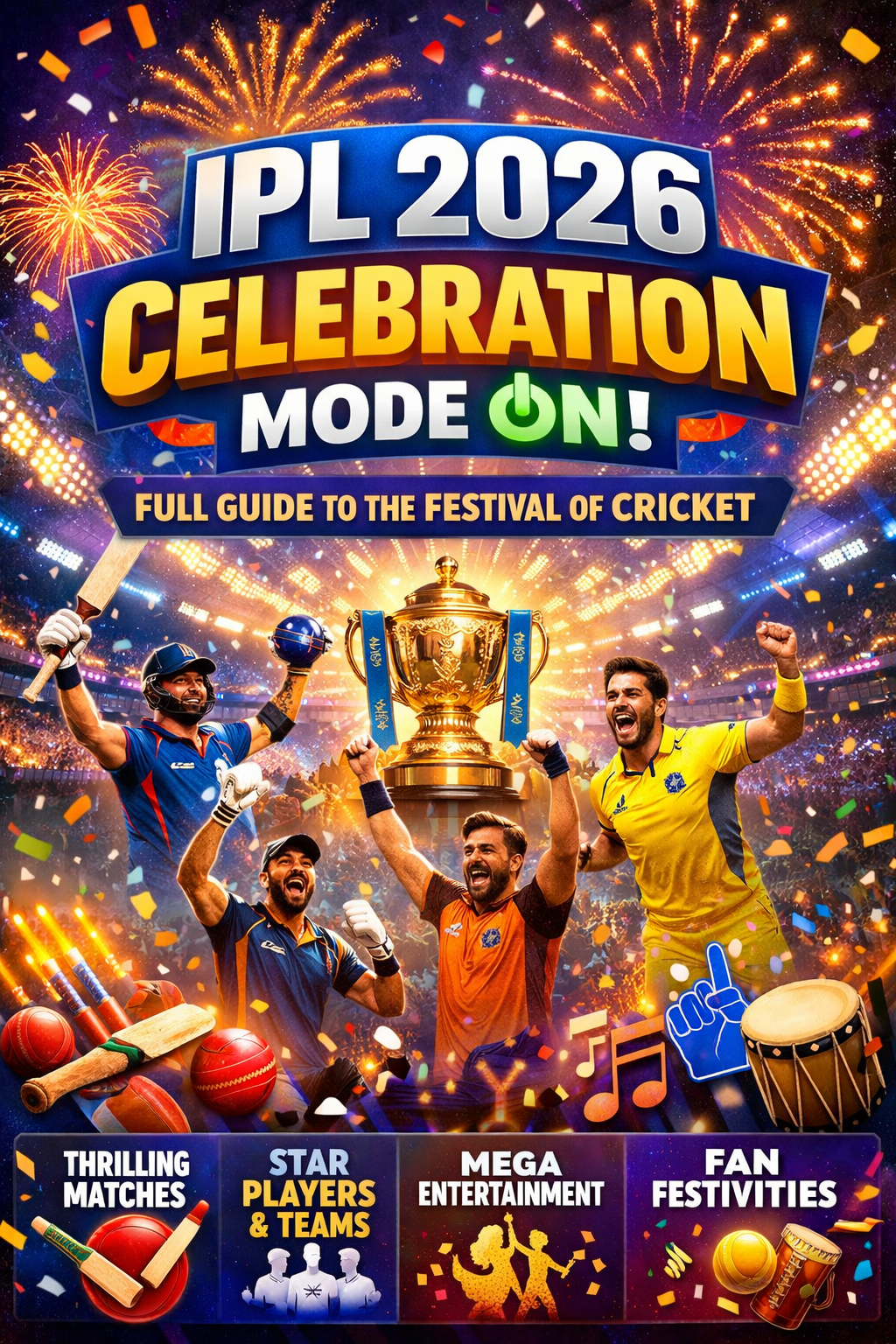 IPL 2026 Celebration Mode ON: Full Guide to the Festival of Cricket