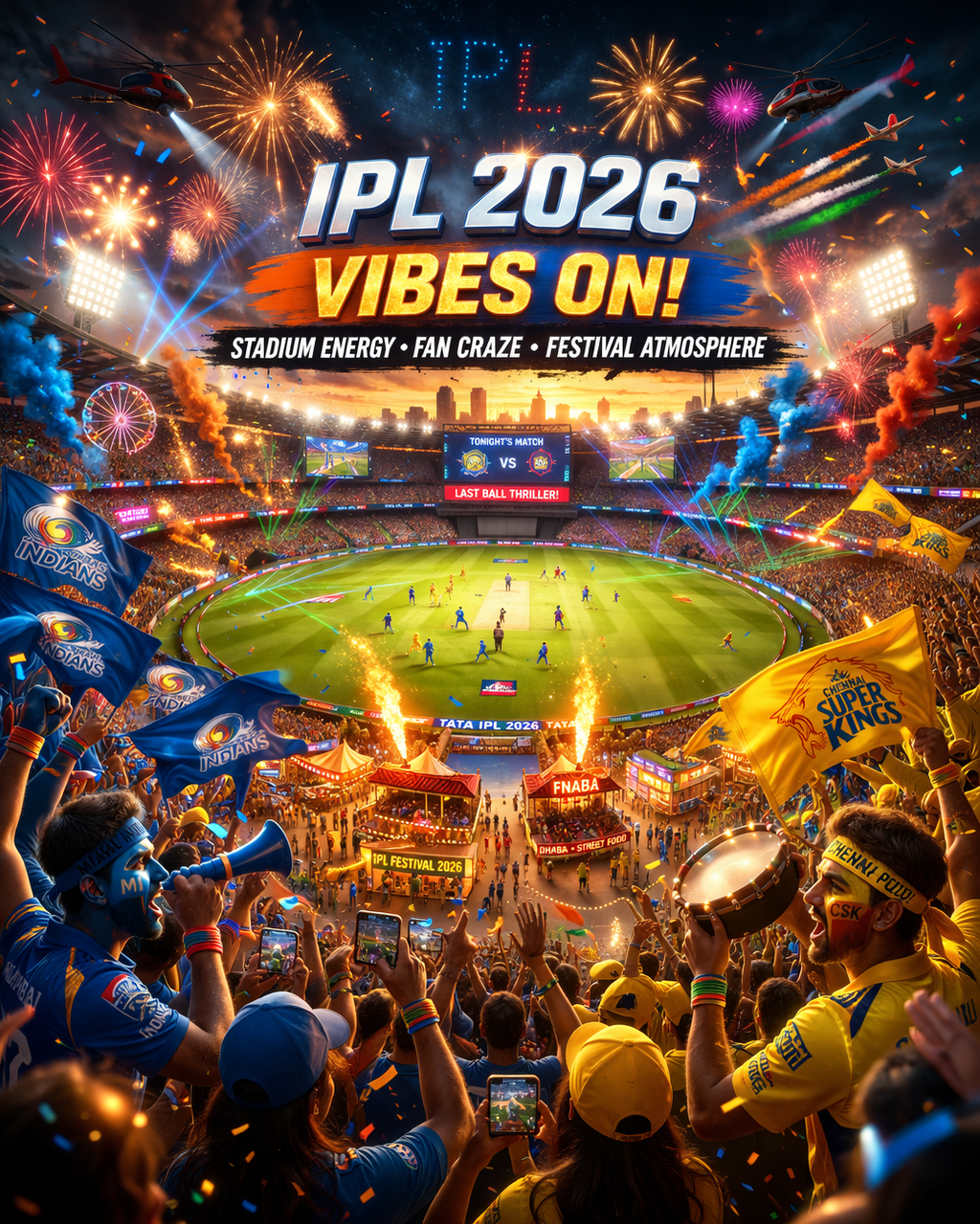 IPL 2026 Vibes: Stadium Energy, Fan Craze & Festival Atmosphere