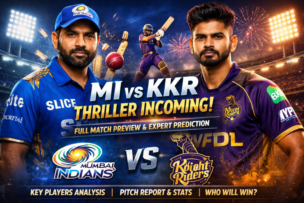 MI vs KKR Thriller Incoming