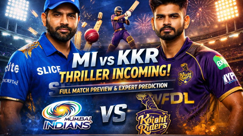 MI vs KKR Thriller Incoming? Full Match Preview & Expert Prediction