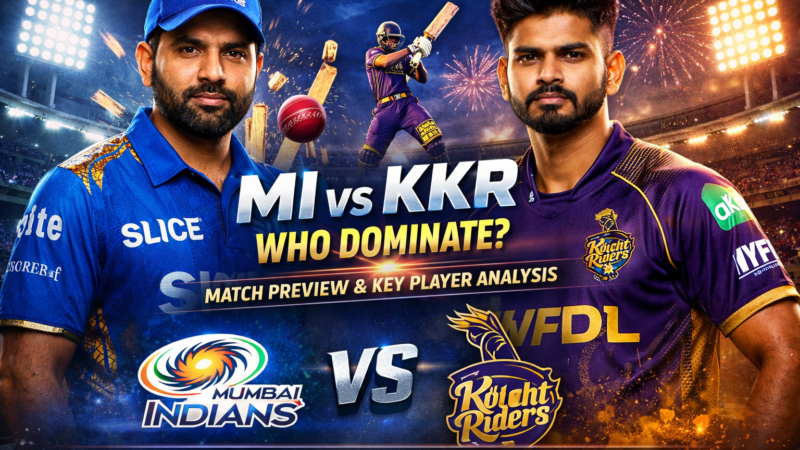 Who Will Dominate? MI vs KKR Match Preview & Key Player Analysis