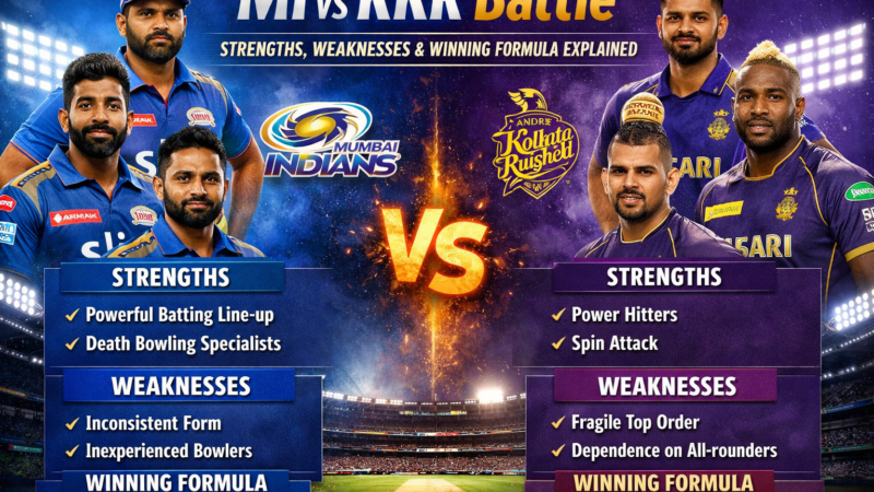 MI vs KKR Battle: Strengths, Weaknesses & Winning Formula Explained