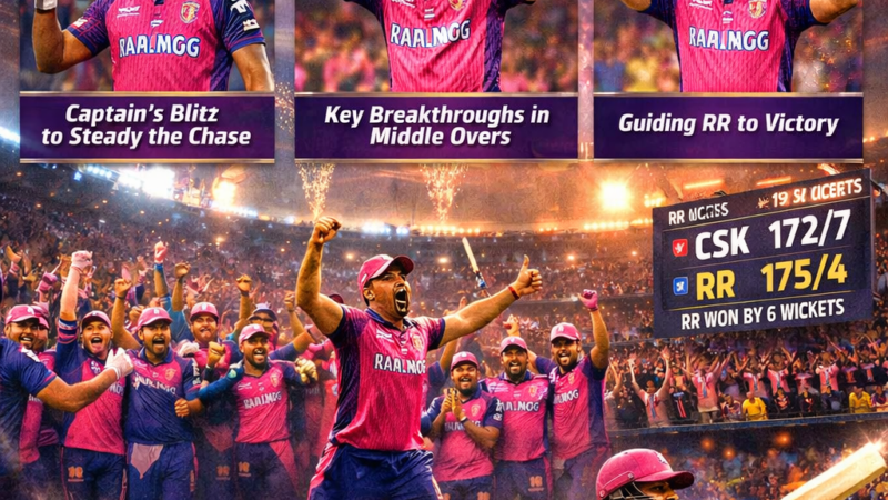 RR vs CSK IPL 2026 Match Report: Full Highlights, Turning Points & Final Result